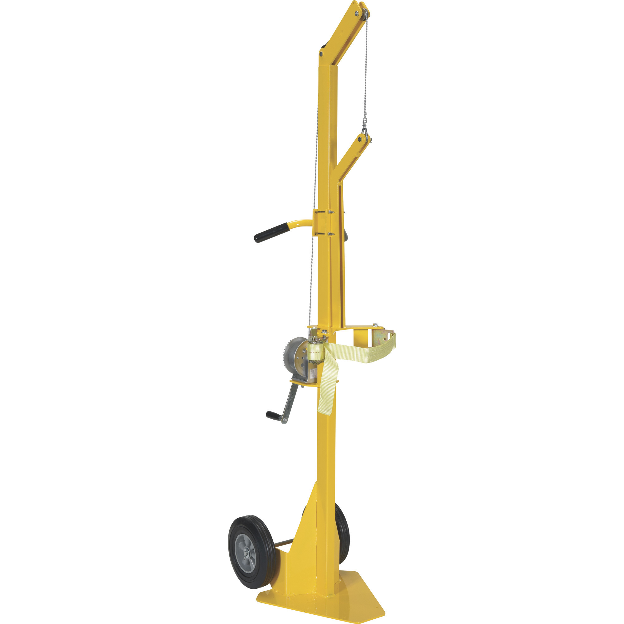 Vestil Portable Welding Cylinder Lifter - 300-Lb. Capacity, Hard Rubber Wheels, Powder-Coated Steel, Model# CYL-LT-1-HR